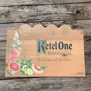 Ketel One Botanical Vodka Wooden Sign Bar Pub Man Cave She Shed